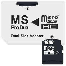 Čítačka pamäťových kariet Connect IT CI-1138, MS Pro Duo - 2x MicroSDHC (CI-1138)