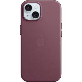 Apple FineWoven Case s MagSafe pro iPhone 15 - morušově rudý