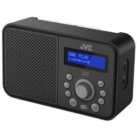 Rádioprijímač s DAB+ JVC RA-E313B-DAB čierny