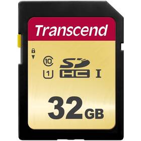 Pamäťová karta Transcend 500S SDHC 32GB UHS-I U1 (Class 10) (95R/60W) (TS32GSDC500S)