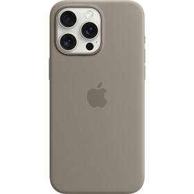 Apple Silicone Case s MagSafe pro iPhone 15 Pro Max - jílově šedý