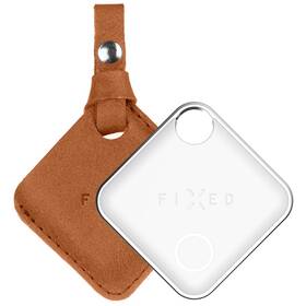 Lokátor FIXED Tag + puzdro Case pre Tag z pravej hovädzej kože (FIXTAG-C2-BRW) hnedé