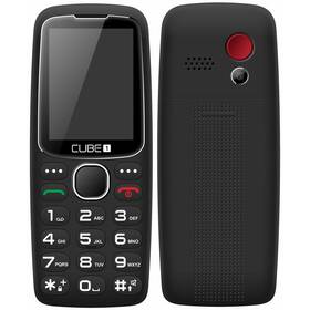 Mobilný telefón CUBE 1 S300 Senior (MTOSCUS300050) čierny