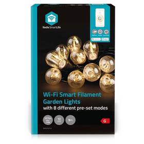 Párty osvetlenia Nedis SmartLife LED Wi-Fi, 10 LED, 9 m, teplá biela (WIFILP01F10)