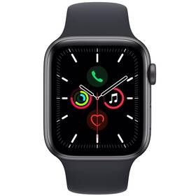Inteligentné hodinky Apple Watch SE GPS, 40mm púzdro z vesmírne sivého hliníka - temno inkoustový športový remienok (MKQ13VR/A)