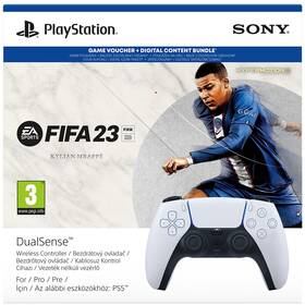 Ovládač Sony DualSense Wireless pro PS5 + FIFA 23 (PS719440192) biely