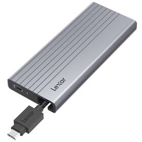 Externý rámček Lexar E10 Box na SSD M.2 NVMe/SATA (LPAE10N-RNBNG) strieborný