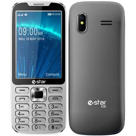 Mobilný telefón eStar X35 (GSMES1214) strieborný - zánovný - 12 mesiacov záruka