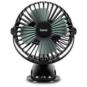 Ventilátor Hama stolný, USB, s klipom, 3 rýchlosti (12373) čierny