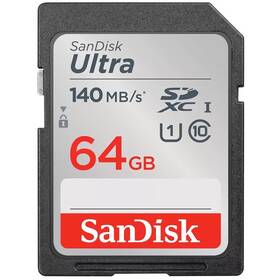 Pamäťová karta SanDisk SDXC Ultra 64 GB UHS-I U1 (140R) (SDSDUNB-064G-GN6IN)