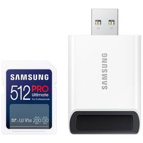 Pamäťová karta Samsung SDXC PRO Ultimate 512GB (200R/130W) + USB adaptér (MB-SY512SB/WW)