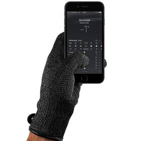 Rukavice MUJJO Jednovrstvé dotykové pro SmartPhone - velikost L (MUJJO-GLKN-011-L) čierne