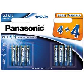 Batéria alkalická Panasonic Evolta AAA, LR03, blister 4+4ks (LR03EGE/8BW 4+4F)