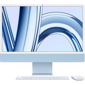 PC all in-one Apple iMac 24" M3 8-CPU 10-GPU, 512GB - Blue SK (MQRR3SL/A)