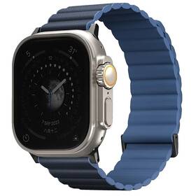 Remienok Uniq Revix Premium Edition Reversible na Apple Watch 42/44/45/49mm (UNIQ-45MM-REVPPRUMBLU) modrý