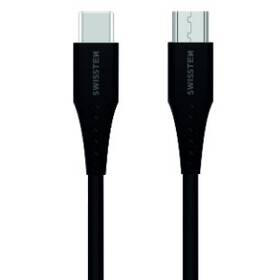 Kábel Swissten USB-C/Micro USB, 1m (71506511) čierny