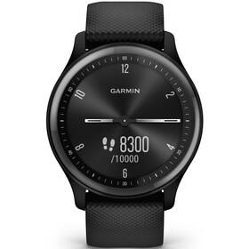 Inteligentné hodinky Garmin vívomove Sport - Slate/Black Silicone Band (010-02566-00) - zánovný - 24 mesiacov záruka