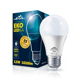 LED žiarovka ETA EKO LEDka klasik 12W, E27, teplá biela (A60W12WW)