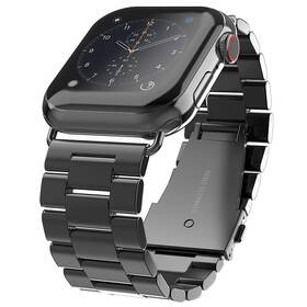 Remienok Swissten na Apple Watch, kovový, 38/40/41 mm (46000301) čierny