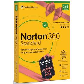 Softvér Norton 360 STANDARD 10GB CZ 1 uživatel / 1 zařízení / 12 měsíců 1+1 ZDARMA (BOX) (21414993)