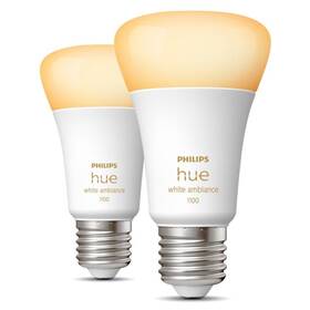 Inteligentná žiarovka Philips Hue Bluetooth, 8W, E27, White Ambiance, 2ks (8719514291256)