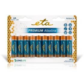 Batéria alkalická ETA PREMIUM ALKALINE AA, LR06, blister 10ks (R06PREM10)