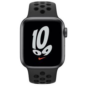 Inteligentné hodinky Apple Watch Nike SE GPS, 40mm púzdro z vesmírne sivého hliníka - antracitový/čierny športový remienok (MKQ33VR/A)