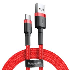 Kábel Baseus Cafule USB/USB-C, 2A, 2m (CATKLF-C09) čierny/červený