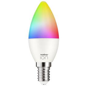 Inteligentná žiarovka Niceboy ION SmartBulb RGB E14, 6W (SC-E14)