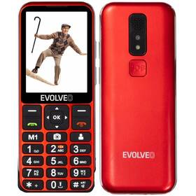 Mobilný telefón Evolveo EasyPhone LT - seniorský (EP-880-LTR) červený