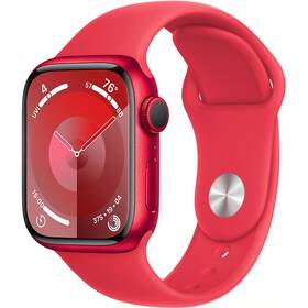 Inteligentné hodinky Apple Watch Series 9 GPS 41mm pouzdro z hliníku (PRODUCT)RED - (PRODUCT)RED sportovní řemínek - S/M (MRXG3QC/A)