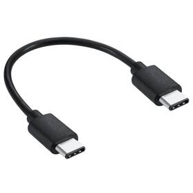 Kábel WG USB-C/USB-C, 20cm (8212) čierny - rozbalený - 24 mesiacov záruka