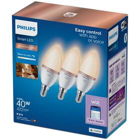Inteligentná žiarovka Philips Smart LED 4,9 W, E14, Tunable White, 3 ks (929002448736)