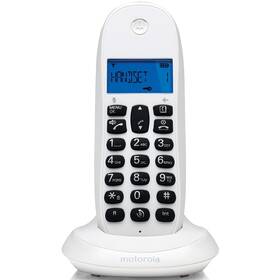 Domáci telefón Motorola C1001CB+ (E07000K50B1AESW) biely