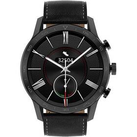 Inteligentné hodinky ARMODD Silentwatch 4 Pro černá s černým koženým řemínkem + silikonový řemínek (9002)