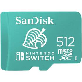 Pamäťová karta SanDisk Micro SDXC 512GB UHS-I U3 (V30) pre Nintendo Switch (100R/90W) (SDSQXAO-512G-GNCZN)