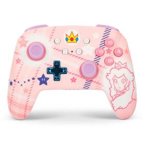 Gamepad PowerA Enhanced Wireless Controller - Nintendo Switch - Super Mario Princess Peach Plaid (NSGP0255-01) ružový