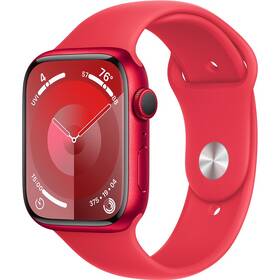 Inteligentné hodinky Apple Watch Series 9 GPS 45mm pouzdro z hliníku (PRODUCT)RED - (PRODUCT)RED sportovní řemínek - S/M (MRXJ3QC/A)