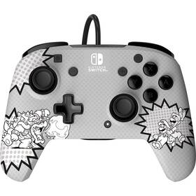 Gamepad PDP Remacth Wired Controller pre Nintendo Switch - Comic Mario (500-134-COMIC)