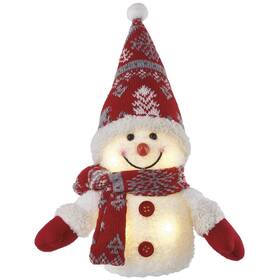 LED dekorácie EMOS vianočný snehuliak, 25 cm, 3x AA, vnútorné, teplá biela (DCFW04)