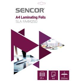 Laminovacie fólie Sencor SLA FA4M250 A4, 250mic, 25ks (45011744)
