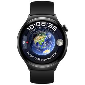 Inteligentné hodinky Huawei Watch 4 (Sport) - Black Stainless Steel Case + Black Fluoroelastomer Strap (55020AMN)