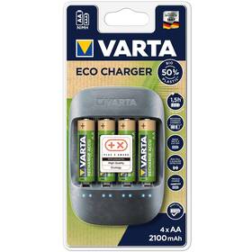 Nabíjačka Varta Eco Charger + 4 AA 2100mAh Recycled (57680101451)
