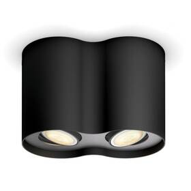 Bodové svietidlo Philips Hue Pillar White Ambiance 2 Spot (5633230P6) čierne