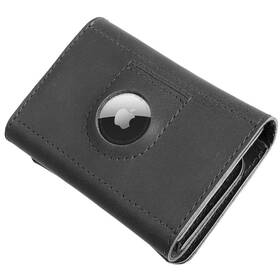 Peňaženka FIXED Tripple Wallet pre AirTag z pravej hovädzej kože (FIXWAT-TR2-BK) čierna