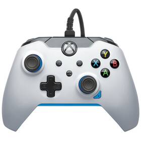 Gamepad PDP Wired Controller pre Xbox One/Series - Ion White (049-012-WB)