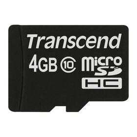 Pamäťová karta Transcend MicroSDHC 4GB Class10 (TS4GUSDC10)