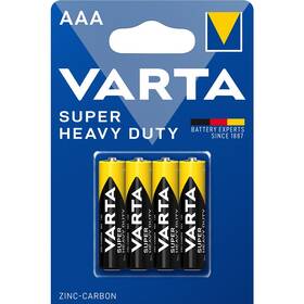 Batérie zinkovo-uhlíková Varta Super Heavy Duty AAA, R03, blister 4 ks (2003101414)