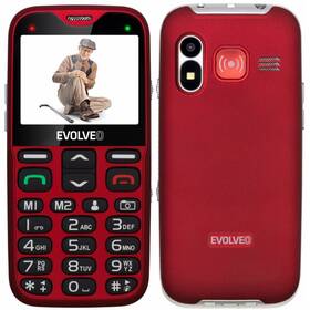 Mobilný telefón Evolveo EasyPhone XG pro seniory (EP-650-XGR) červený