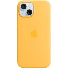 Apple iPhone 15 Silicone Case s MagSafe - paprskově žlutý